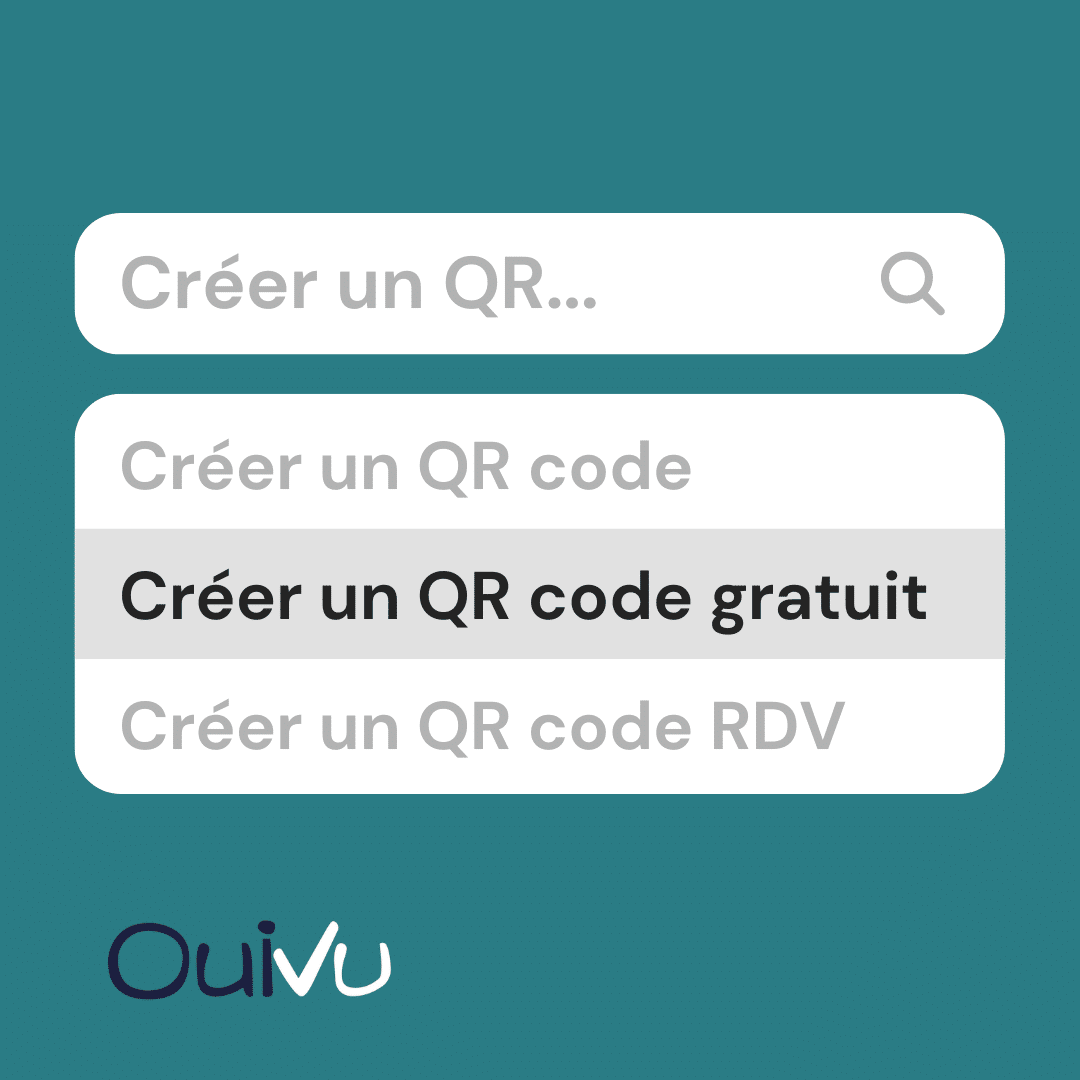OuiVu - créer un QR code