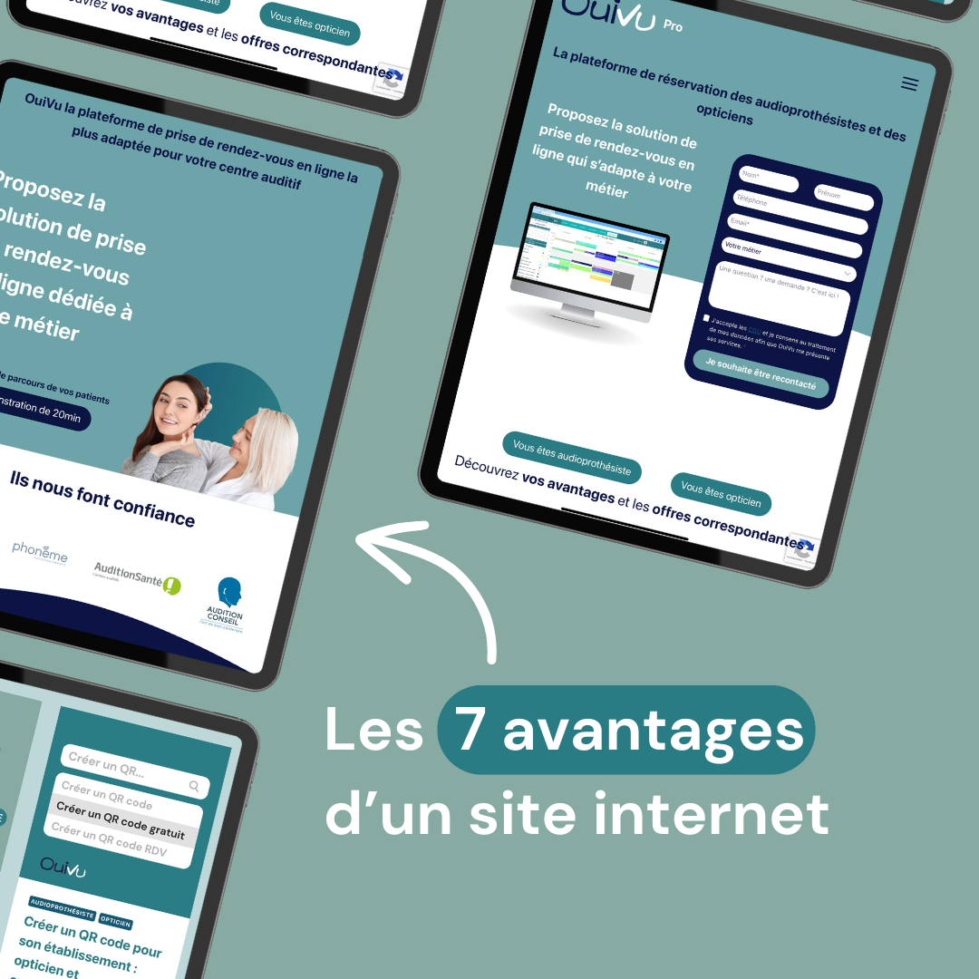 OuiVu - 7 avantages d'un site internet