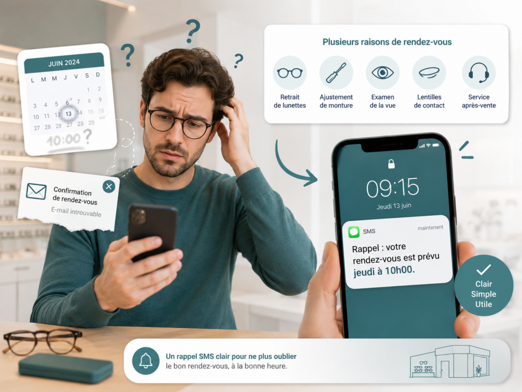 Réduire les rendez-vous manqués chez les opticiens